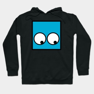 Kubi - the square emoticons – Azzurro, the thinking face Hoodie